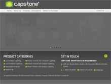 Tablet Screenshot of capstoneindustries.com